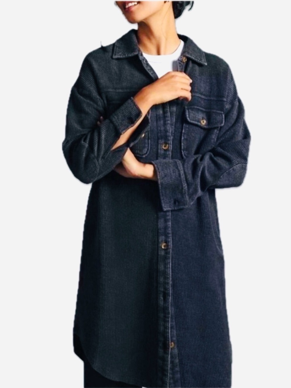 EUC Pilcro Anthropologie Corduroy Duster Shirt